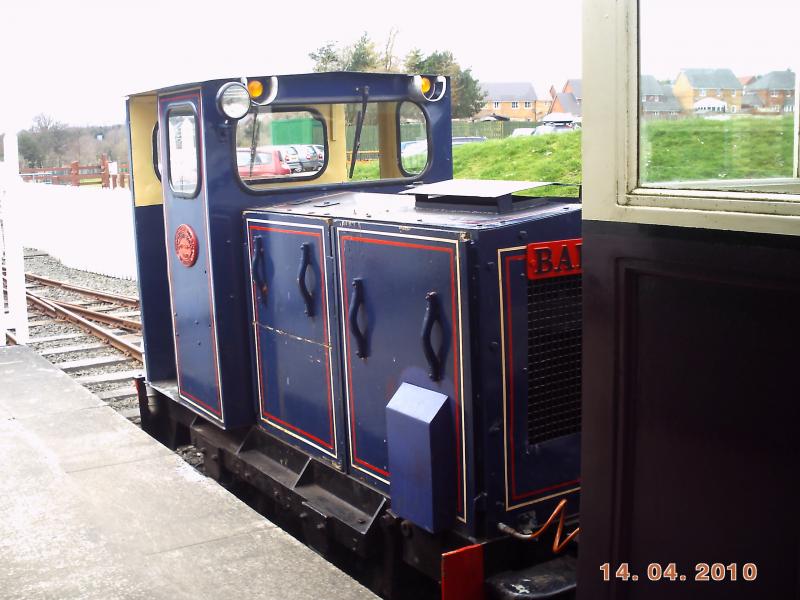 Photo of shunter at the almond valley railway