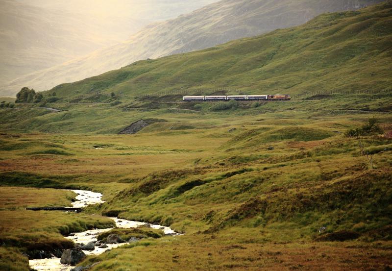 67004 Sleeper on Rannoch Moor: Sleeper on Rannoch Moor north of Corrour on 7th July 2011. Photo of 67004 Sleeper on Rannoch Moor