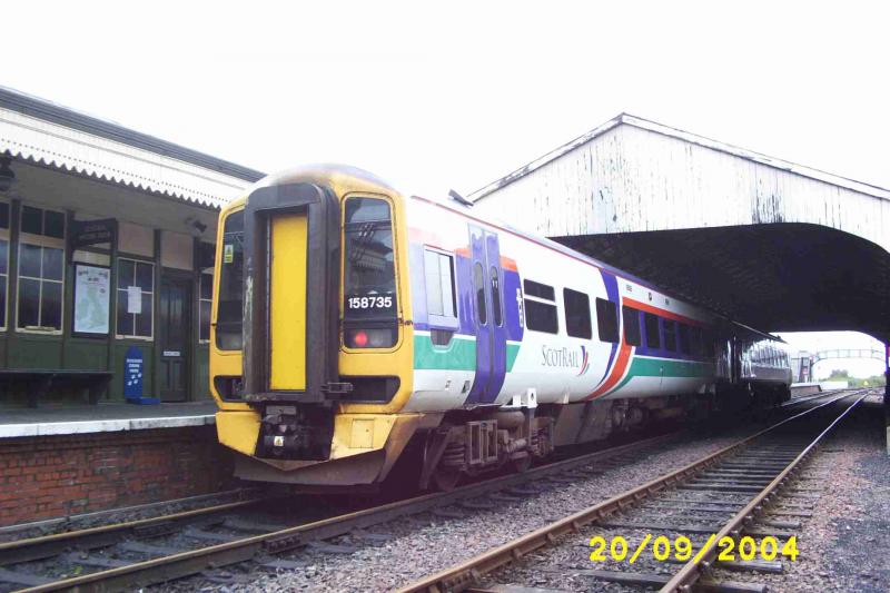 158735 boness station: on driver training Photo of 158735 boness station