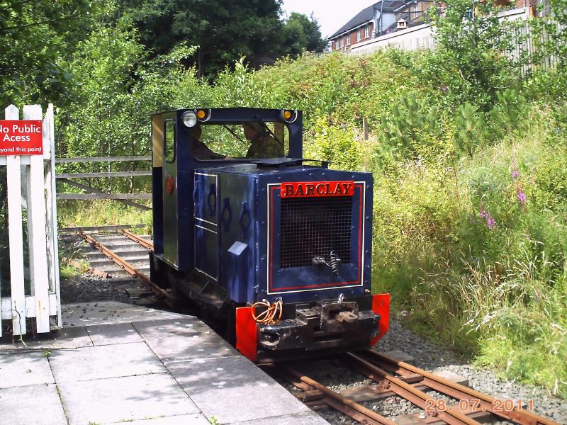 almond valley: a barclay loco at almond valley.29/7/11 Photo of almond valley