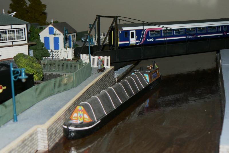 Scotrail 156 eases across swingbridge: Photo of Scotrail 156 eases across swingbridge
