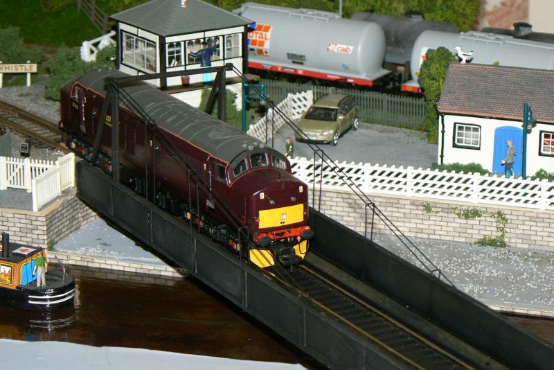 WCRC 37676 crossing swingbridge: Photo of WCRC 37676 crossing swingbridge