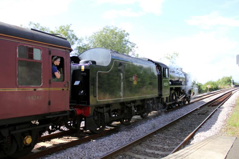 SRPS Forth Circle - 2nd Circuit: 45231 leaving Dalmeny Station Photo of SRPS Forth Circle - 2nd Circuit
