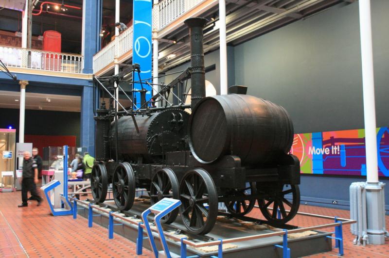 Wylam Dilly: Wylam Dilly built 1813 in the recently reopened Chambers Street Museum of Scotland . Photo of Wylam Dilly