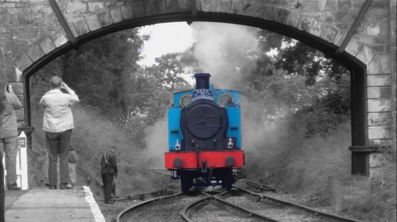 The Run-Round: No. 1 runs round the Caley coaches at the SRPS 50th Annieversary Photo of The Run-Round