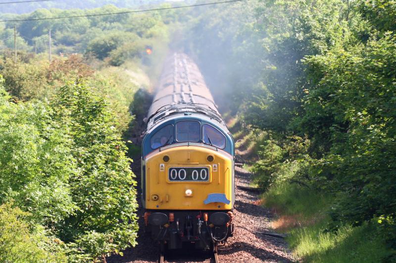 40145 south of Ayr heading for Stranraer: SRPS Newcastle - Stranraer 10/06/07 Photo of 40145 south of Ayr heading for Stranraer