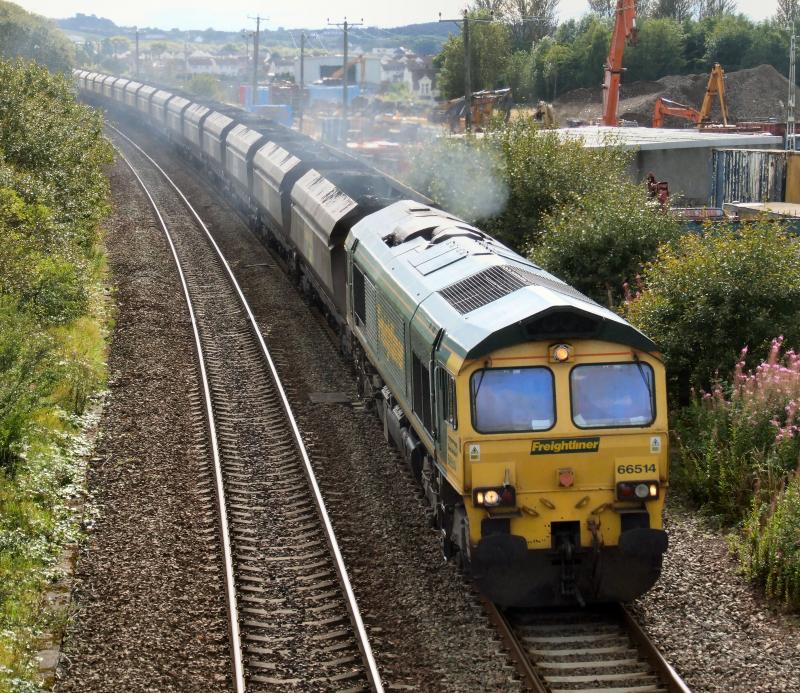 66514 6Z08 to Longannet at Bonnymuir: 66514 6Z08 to Longannet at Bonnymuir Photo of 66514 6Z08 to Longannet at Bonnymuir