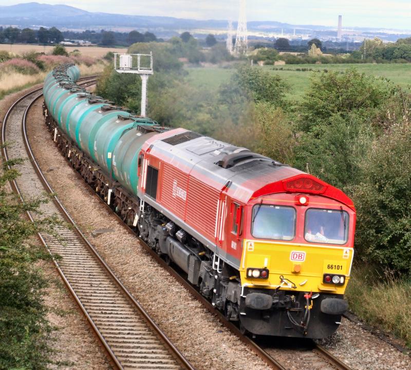 66101 with 6D17 Grangemouth - Mossend at Bonnymuir.: 66101 with 6D17 Grangemouth - Mossend at Bonnymuir. Photo of 66101 with 6D17 Grangemouth - Mossend at Bonnymuir.