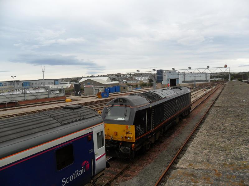 67 006: 67 006 stands at clayhills waiten to do some work? I quess most 67s all feel the same. Photo of 67 006