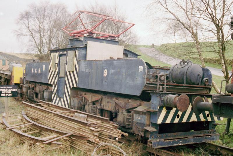 NCB Electric Loco No.9: Photographed at Tanfield Railway Easter 2001 Photo of NCB Electric Loco No.9