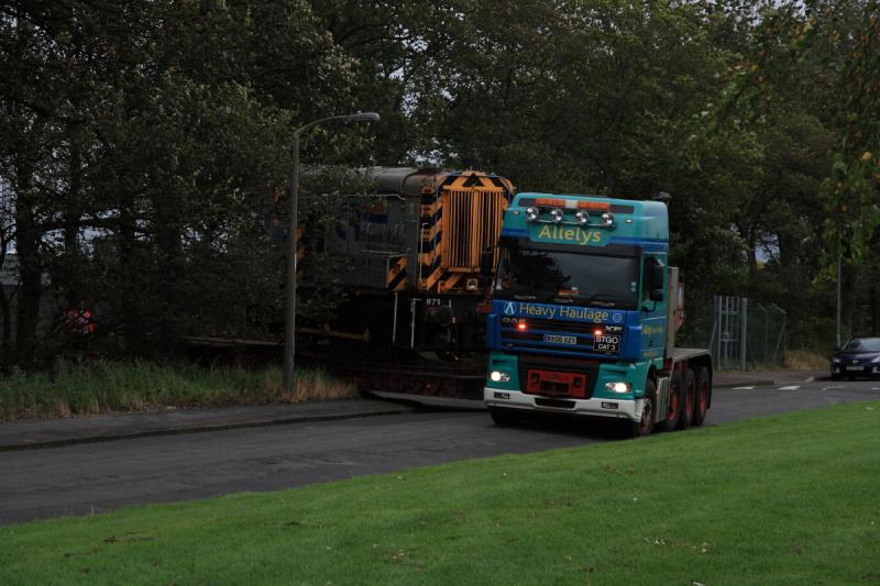 Rear steering in use: There is not a lot of road at Portobello Golf Course with rear wheel steering getting past a lamp post. Photo of Rear steering in use